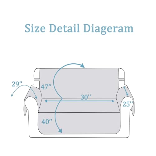 Reversible Couch Cover (Gray/Light Gray / Small-XXL Chair)