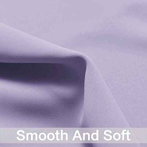 Blackout Curtains 38x54 inch Lilac Thermal Drapes (Lilac / 38"W x 54"L (Pack of 2))
