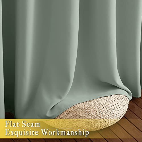 Sage Green Sliding Door Curtains 95 inches Long (Sage Green / 100"W x 95"L (Pack of 1))