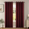 Blackout Curtains for Bedroom 95 Inch Drapes 2 Panels Burgundy (Burgundy Red / 52"W x 95"L (Pack of 2))