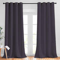 Thick Blackout Curtain and Drapes (Greyish Purple / 52"W x 120"L (Pack of 2))