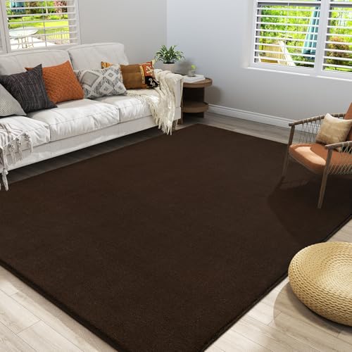 Large Area Rugs for Bedroom Living Room (6' x 9' (Rectangular) / Brown)