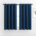 45 inches Bedroom Curtains Panels (Moroccan Blue / 52"W x 45"L (Pack of 2))