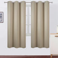 Beige Thermal Blackout Curtains (Beige / 42"W x 72"L (Pack of 2))