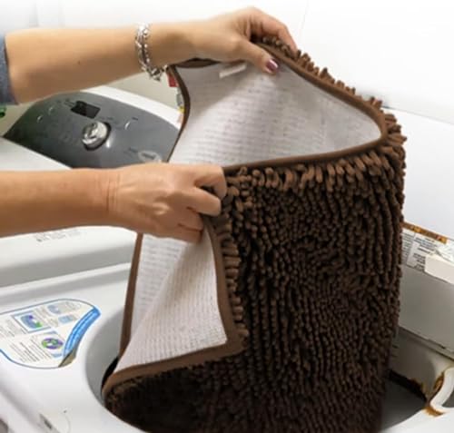 Super Water Absorbent Door Mat Indoor (Chocolate Brown / 48" x 72")