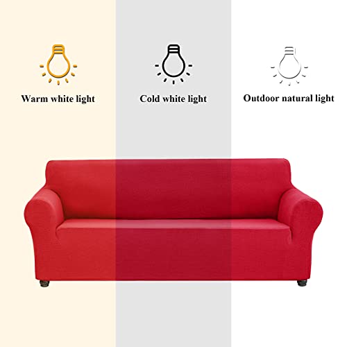 Stretch Chair Couch Cover (Ruby / Small（35" - 55"）)