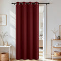 Door Curtain Blackout Curtains for Doorway Privacy Closet Drapes (Burgundy Red / 52"W x 90"L (Pack of 1))
