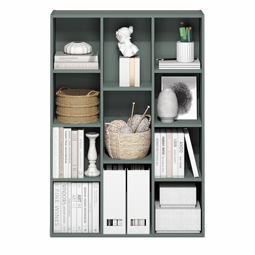 LUDER Book Shelf (Sage Green / 11-Cube)