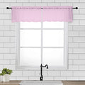 Light Pink Sheer Window Valance Curtains (Light Pink / 42"W x 14"L (Pack of 2))