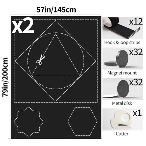 100% Blackout Window Cover (57"W x 79"H)