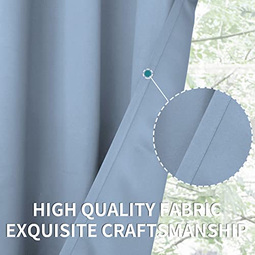 Blackout Curtains for Living Room (Spa Blue / 52"W x 63"L (Pack of 2))