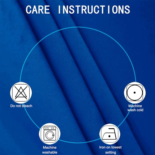 Royal Blue Thermal Blackout Curtains (Royal Blue / 52"W x 54"L (Pack of 2))