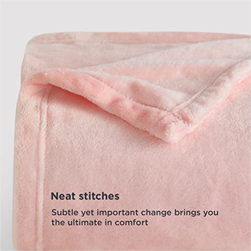 Fleece Blanket Twin Blanket Pink (Pink / Twin XL (66" X 90"))