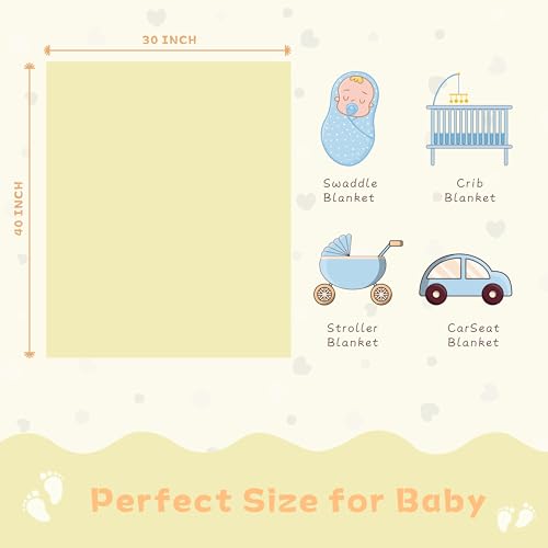 Heart Baby Blanket (01 Yellow / 30"x40")