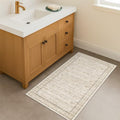Cream 2x5 Runner Rugs for Bathroom Floor (2' x 5' (Runner) / Light Sand Beige)