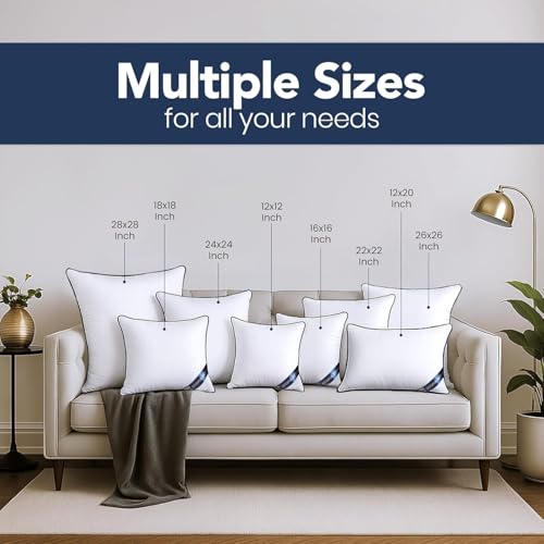 Premium Piping Throw Pillows 18x18 (18x18 Inch)