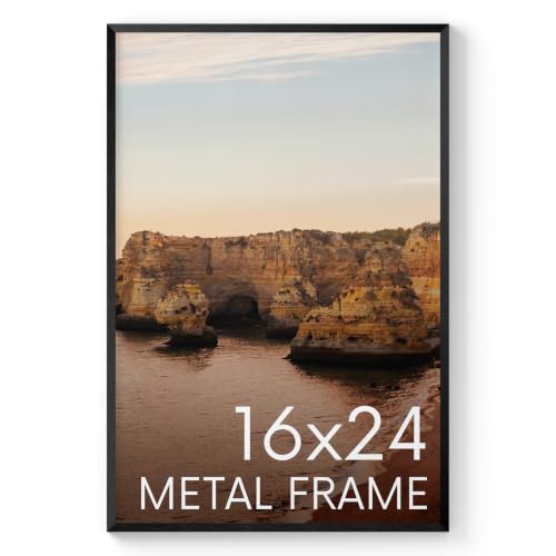16x24 Black Metal Picture Frame (Set of 01 / Black Metal / 16x24 in)