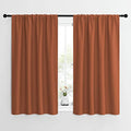 Blackout Curtains and Drapes (Burnt Orange / 42"W x 54"L (Pack of 2))