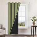 Sage Blackout Curtains 96 Inches Long for Bedroom 52" Wide 1 Panel (52"W x 96"L (Pack of 1) / Sage Green)