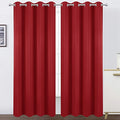 Blackout Curtains 66 x 84 inch (Bright Red / 66"W x 84"L (Pack of 2))