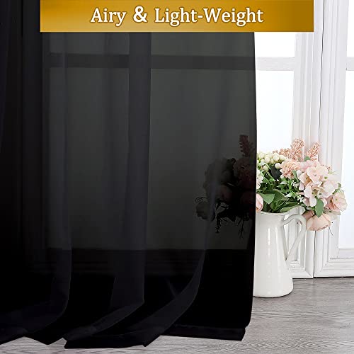 Black Curtains & Drapes (40"W x 72"L (Pack of 2) / Black)
