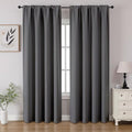 Light Grey Blackout Curtains 84 inch Length 2 Panels Set (Light Grey / 52"W x 84"L (Pack of 2))