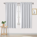 Wide Blackout Curtains for Living Room 70 x 63 Inch Long 2 Panels (Greyish White / 70"W x 63"L (Pack of 2))