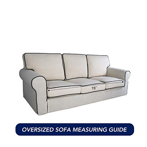 Reversible Quilted Sofa Cover (X-Large / Camel/Ivory)