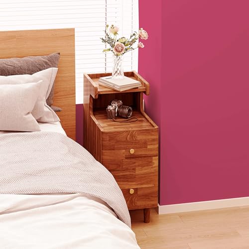 393''x17.7'' Pink Peel and Stick Wallpaper Contact Paper Modern Self Adhesive Wall Paper Removable Renter Friendly Textured Solid Color Shelf Cabinet Vinyl Roll (Rose Red / 17.7" x 393")