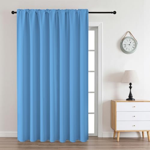 Light Blue Blackout Curtains Customize (Light Blue / Customsize)