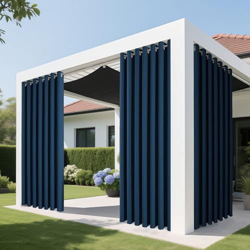 Blackout Patio Sliding Door Curtains (Navy Blue / 80"W x 108"L (Pack of 1))
