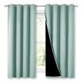 Aqua Blue Blackout Curtains for Kitchen 52" w x 63" L 2 Panels (Aqua Blue / 52"W x 63"L (Pack of 2))