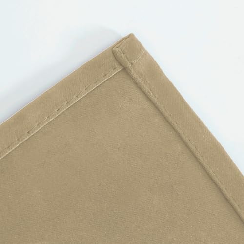 Blackout Curtains 40 x 63 inch (Beige / 40"W x 63"L (Pack of 2))