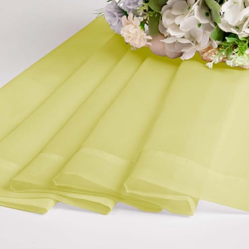 Lemon Sheer Curtains 84 Inches Long for 2 Panels Set (Lemon Yellow / 42"W x 84"L (Pack of 2))