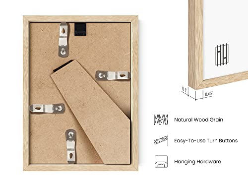 5x7 Natural Oak Wood Photo Frame Set of 15 (Set of 15 / Beige Oak / 5x7 in)
