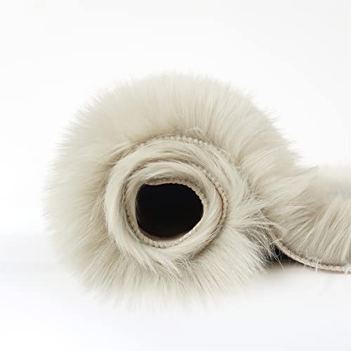Ultra Soft Fluffy Shaggy Area Rug Faux Fur Rug Chair Cover Seat Pad Fuzzy Area Rug for Bedroom Floor Sofa Living Room (Light Grey / 4' x 6' (Rectangular))