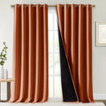 Full Shading Curtains for Windows (Burnt Orange / 70"W x 95"L (Pack of 2))