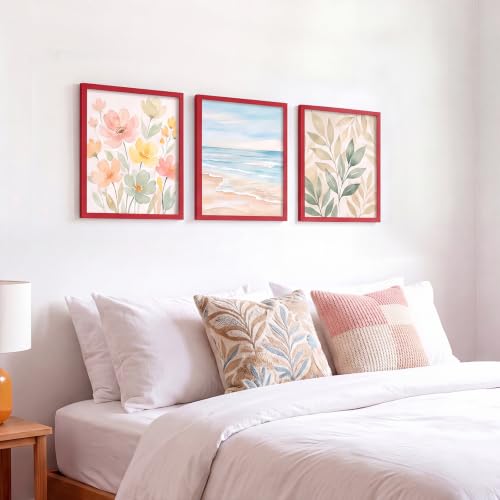 8x10 Picture Frame for Wall Display (Red / 8x10)