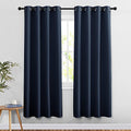 Bedroom Curtains 78 inch Length (Navy / 52"W x 78"L (Pack of 2))