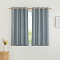 Thick Linen Stone Blue Curtains for Kitchen (Stone Blue / 55"W x 54"L (Pack of 2))
