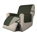 Reversible Couch Cover (Army Green/Beige / Small Recliner)