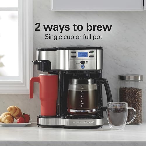 2 Way Brewer Coffee Maker (12 Cup / Black/Stainless Steel)