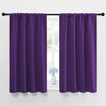 Blackout Purple Curtains for Living Room (Royal Purple / 42"W x 45"L (Pack of 2))