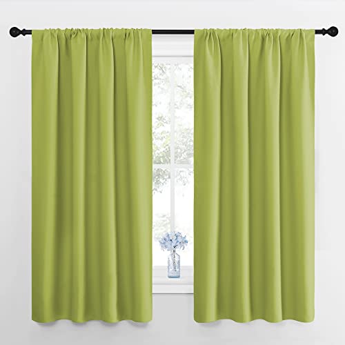Kitchen Curtains (Fresh Green / 42"W x 54"L (Pack of 2))