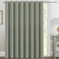 Blackout Patio Curtains 100 x 84 Inches for Sliding Door Extral Wide Blackout Curtain Panels Thermal Insulated Room Divider (100"W x 84"L (Pack of 1) / Sea Grass)