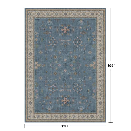 Blue Big Rugs for Living Room (10' x 14' (Rectangular) / Dusty Blue)