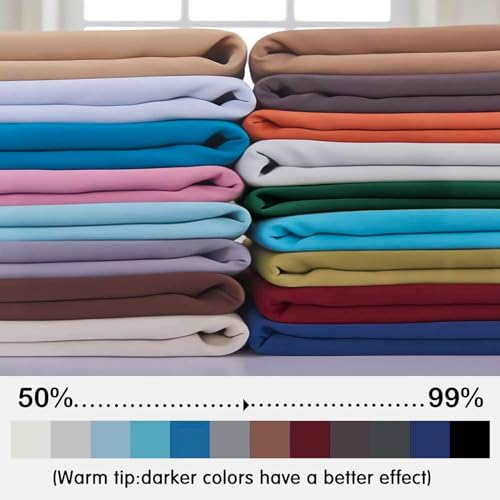 Room Darkening Curtains 52x90 inch Greyish White (Greyish White / 52"W x 90"L (Pack of 2))