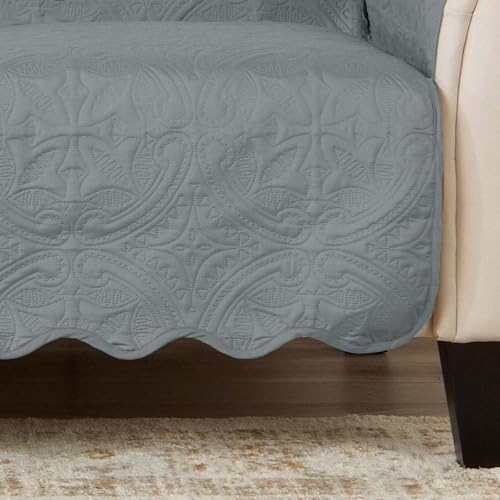 Reversible Loveseat Cover (Loveseat / Mirage Gray / Flax)