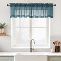 Valances for Windows 14 inch Length 2 Panels (42"W x 14"L (Pack of 2) / Dusty)