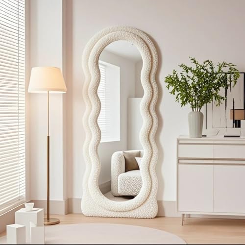 Full Length Mirror (Cream / 63"L x 24"W)